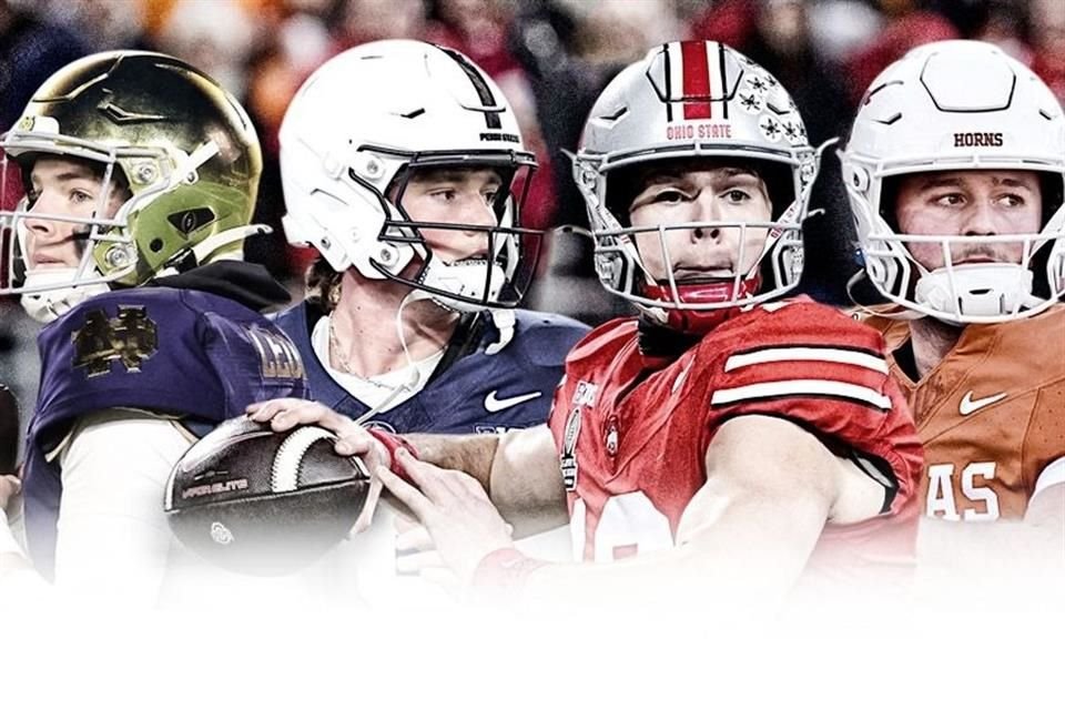 Los cuatro mejores sembrados en el futbol colegial quedaron eliminados y ahora Penn State, Notre Dame, Texas y Ohio State disputarán el título.