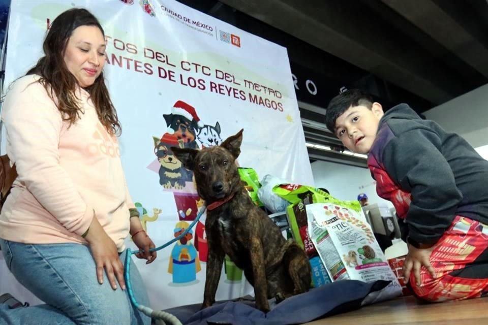 Con la finalidad de promover  su adopción, lomitos del Centro de Transferencia canina del Sistema de transporte colectivo Metro, son presentados en el Museo del Metro como ayudantes de los Reyes Magos