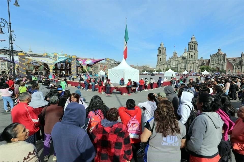 El evento se realizó este domingo en la Plaza de la Constitución.