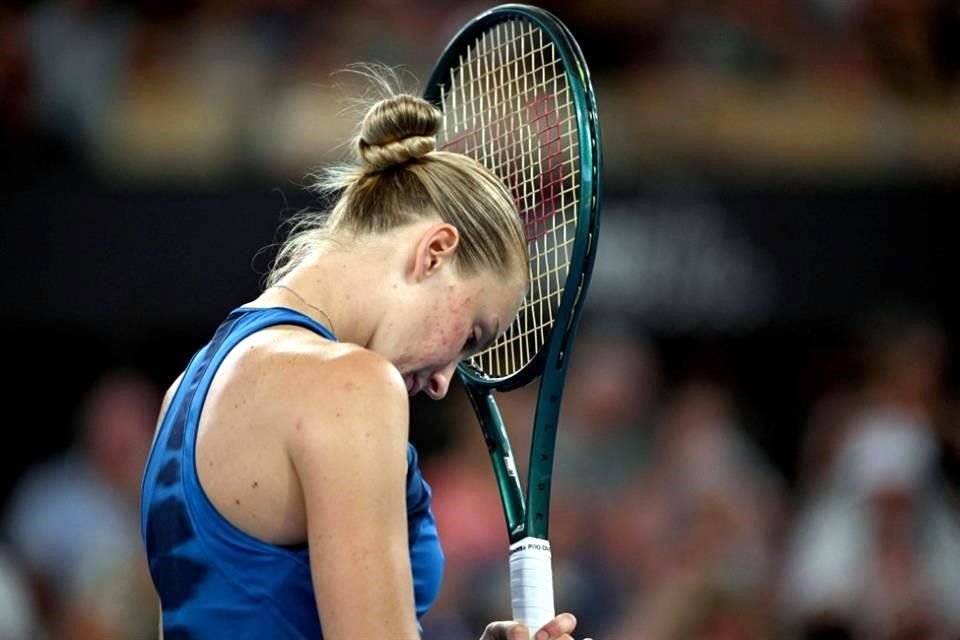 Pese a sorprender en el primer set y dar batalla, la rusa Polina Kudermetova se quedó con las manos vacías en Brisbane.