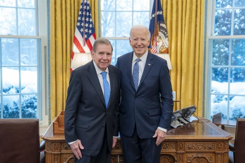 El Presidente Joe Biden recibió al opositor Edmundo González en la Casa Blanca este 6 de enero.