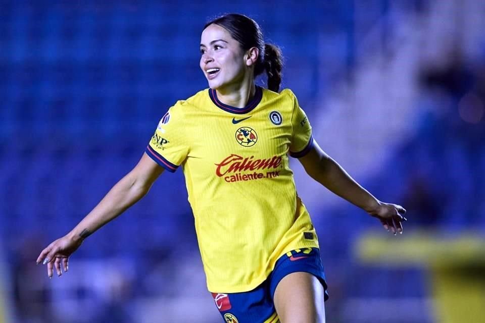 Scarlett Camberos anotó el doblete del triunfo americanista para remontarle al Cruz Azul en su debut en el Clausura 2025 de la Liga MX Femenil.