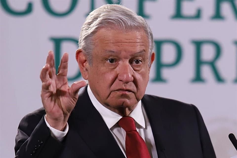 Andrés Manuel López Obrador en conferencia mañanera.