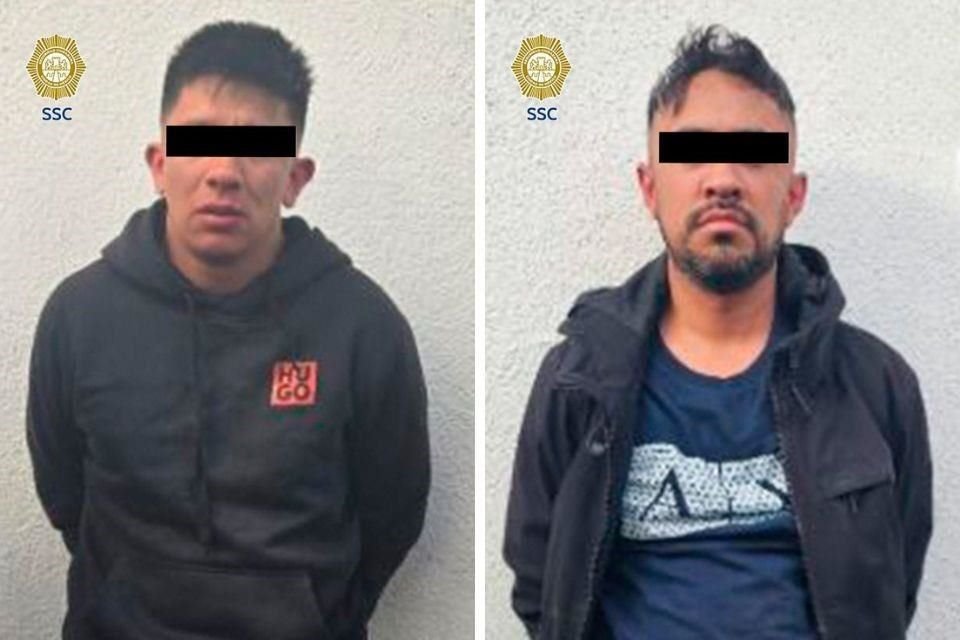 Con el apoyo de los agentes municipales de Nezahualcóyotl, Alejandro 'N' y Jonathan 'N' fueron capturados en la Colonia Maravillas. 