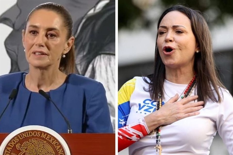 Presidenta Sheinbaum dijo que no se debe criminalizar a opositores, cuestionada por la presunta retención de Corina Machado en Venezuela..