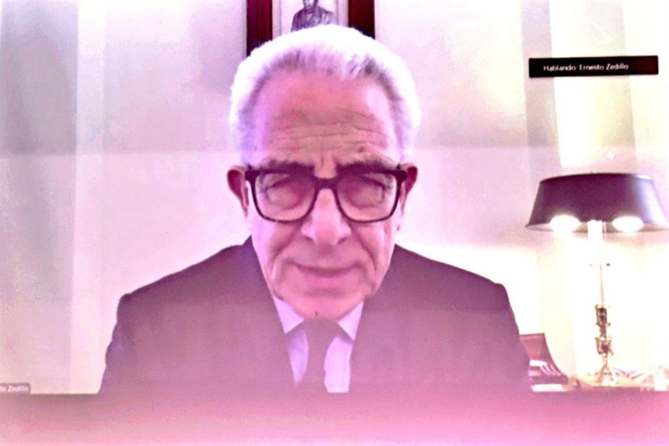 El ex Presidente Zedillo participó ayer en una videoconferencia transmitida en el ITAM.