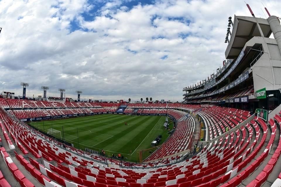 Así lució el Estadio Alfonso Lastras horas antes del partido.