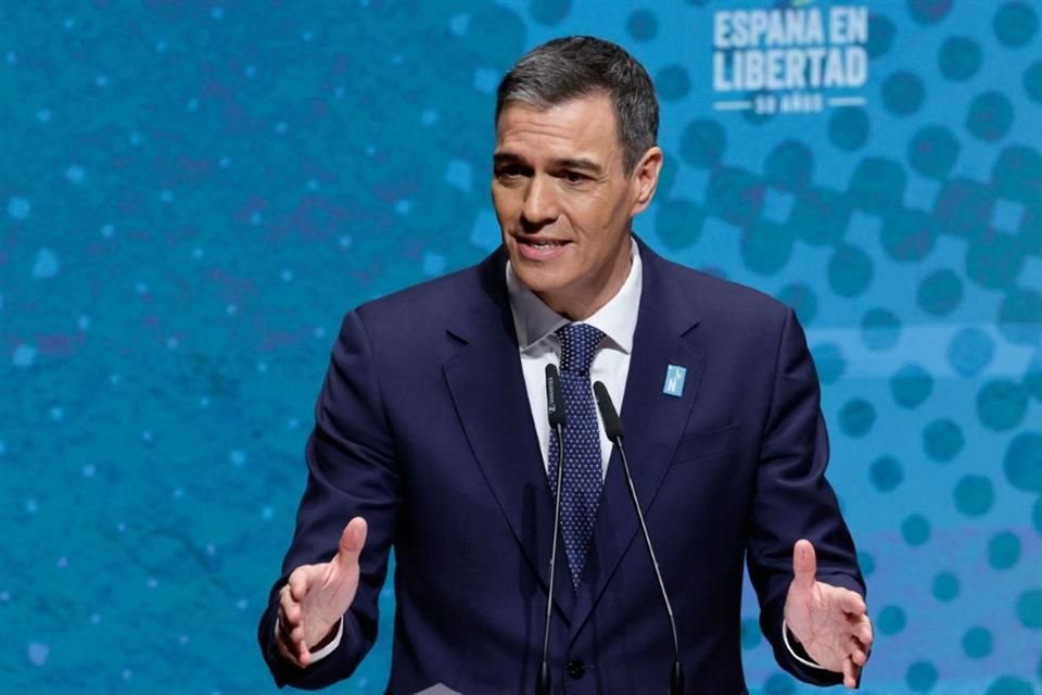 El Presidente del Gobierno español, Pedro Sánchez, durante un evento en Madrid el 8 de enero del 2025.