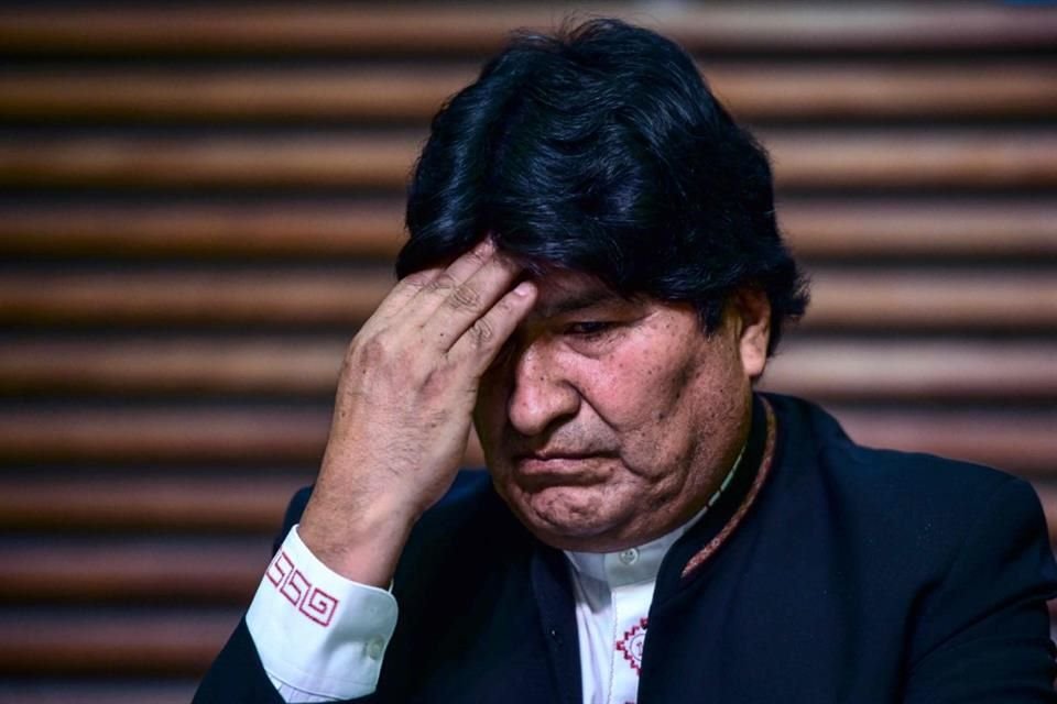 El ex Presidente de Bolivia, Evo Morales, durante una conferencia de prensa en Buenos Aires, el 21 de febrero del 2020.