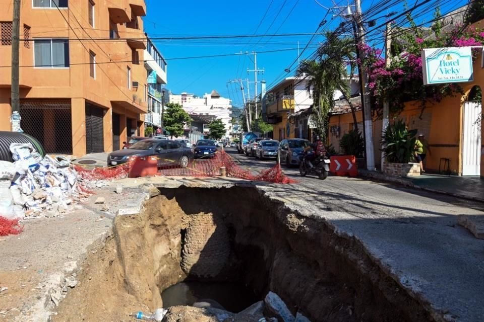 Daños ocasionados por el huracán 'John' en septiembre pasado y que persistían a fineles de 2024.