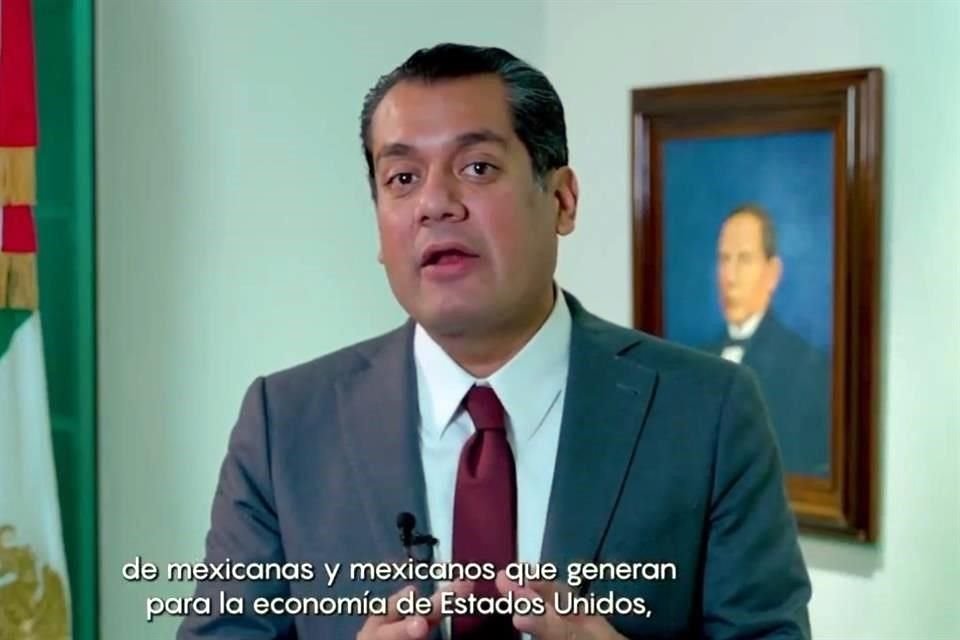 Gutiérrez Luna llamó a considerar la importancia de los 40 millones de mexicanos que viven en Estados Unidos.