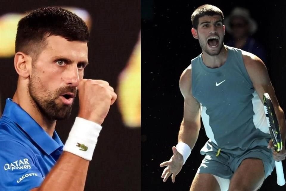 Novak Djokovic y Carlos Alcaraz se enfrentarán por cuarta ocasión en la Fase Final de un Major en el tenis, siendo la primera en Australia.