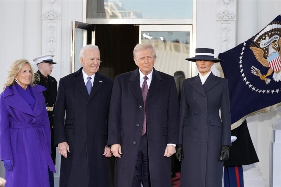 Biden, Trump y sus esposas tomarán el té en la Casa Blanca.