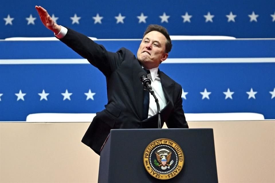 El CEO de Tesla, Elon Musk, durante un discurso en la Capitol One Arena, en Washington, el 20 de enero del 2025.