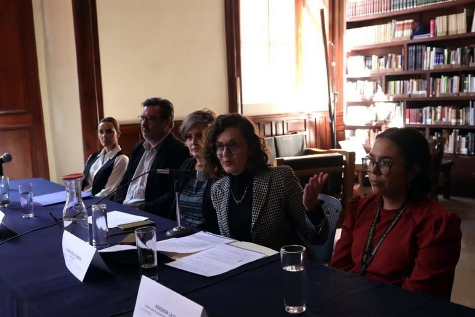 Representantes de los recintos culturales en la calle de Moneda anunciaron una jornada de actividades para contrarrestar el 'boicot' que suponen las vallas y filtros de Palacio Nacional.