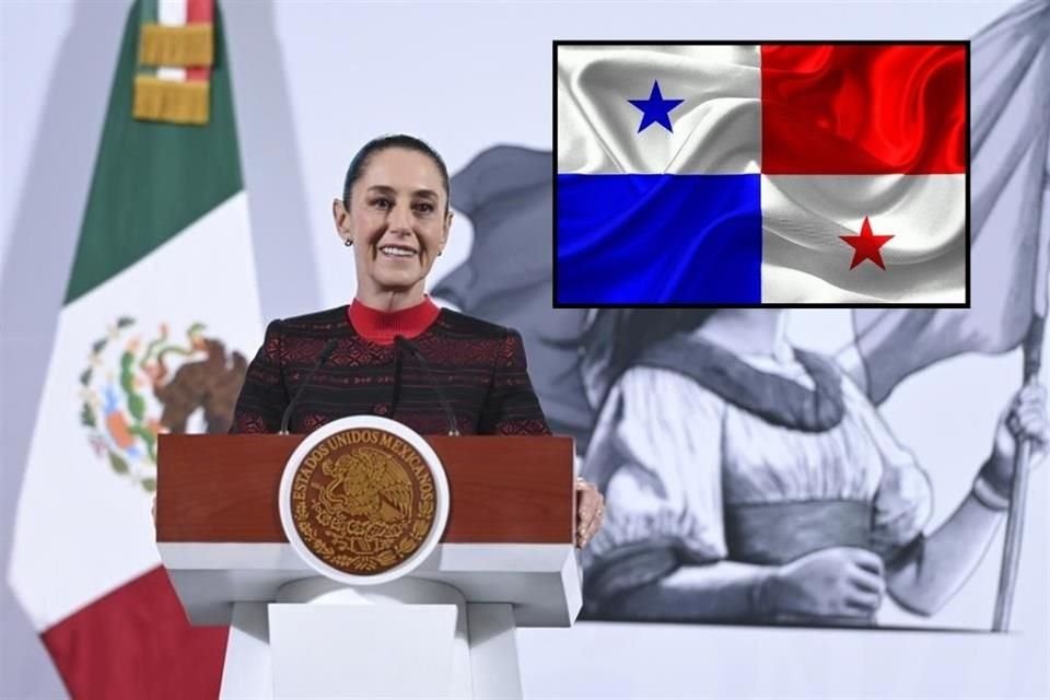 Presidenta Sheinbaum manifestó su apoyo al pueblo y gobierno panameño ante declaraciones de Trump de recuperar el Canal de Panamá para EU.