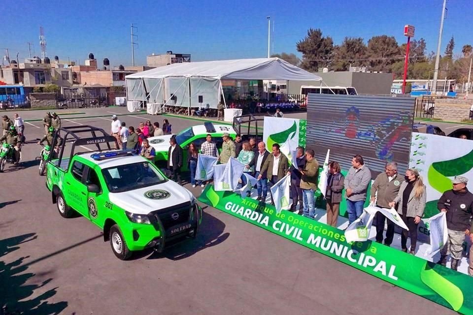 En Soledad de Graciano Sánchez arranca la primera Guardia Civil Municipal en San Luis Potosí.