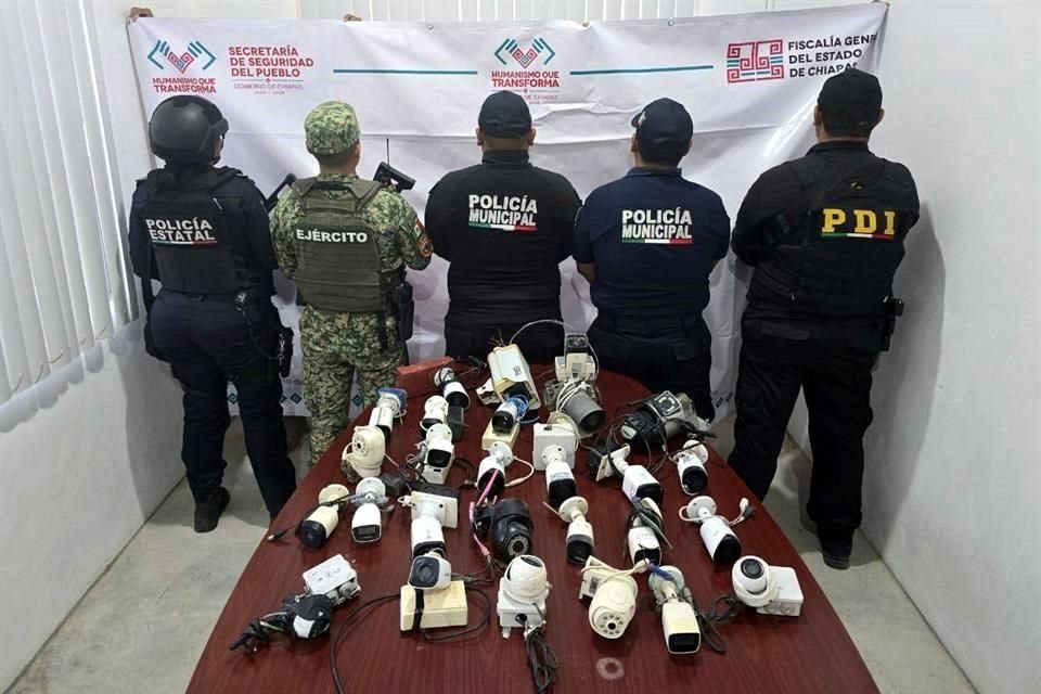 En total fueron 26 cámaras de seguridad desmanteladas.