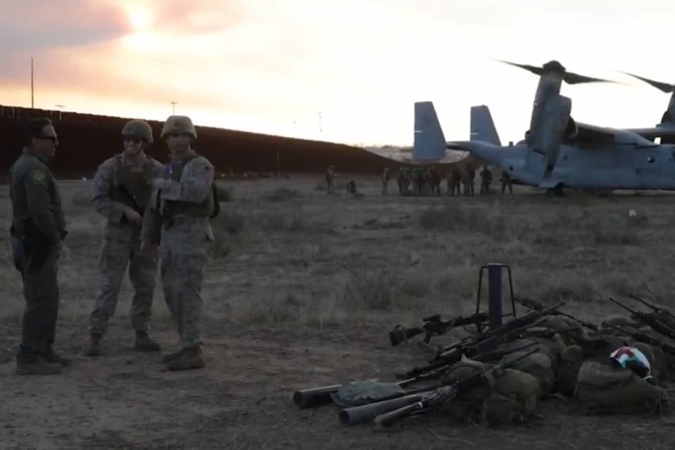 Marines apoyan a CBP en protección fronteriza.