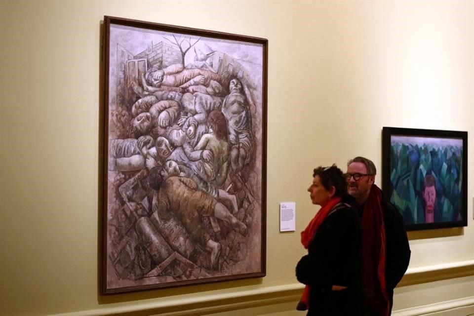 'Pogrom', pieza de Lasar Segall fechada en 1937, es una de las obras destacadas de la muestra.