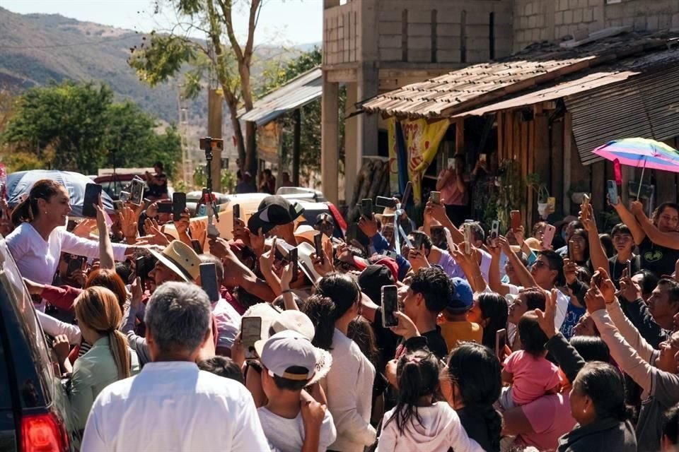 La Presidenta realizó este sábado una gira por Oaxaca.