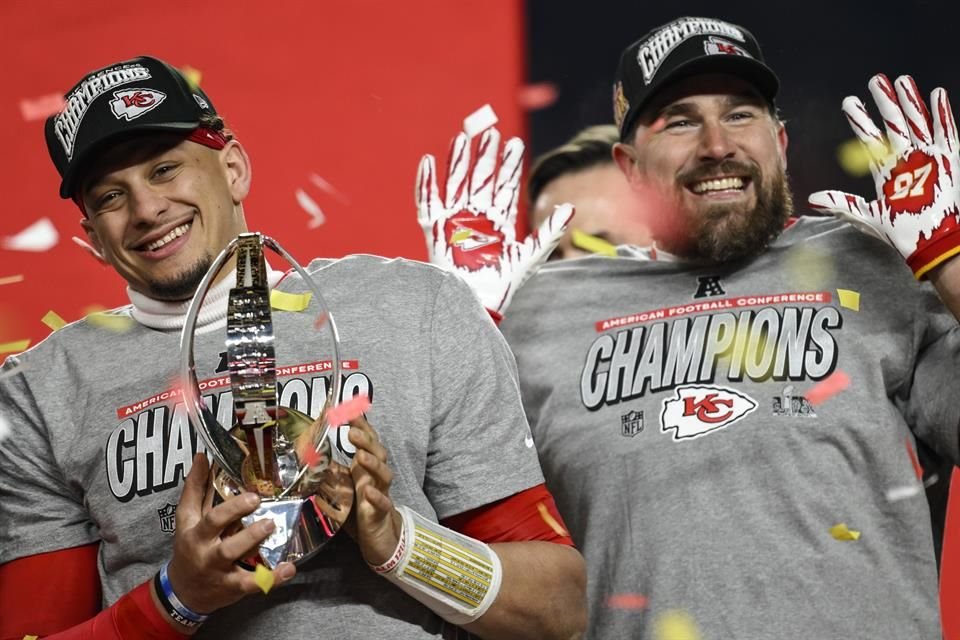 Mahomes y Kelce volverán a otro Super Bowl.