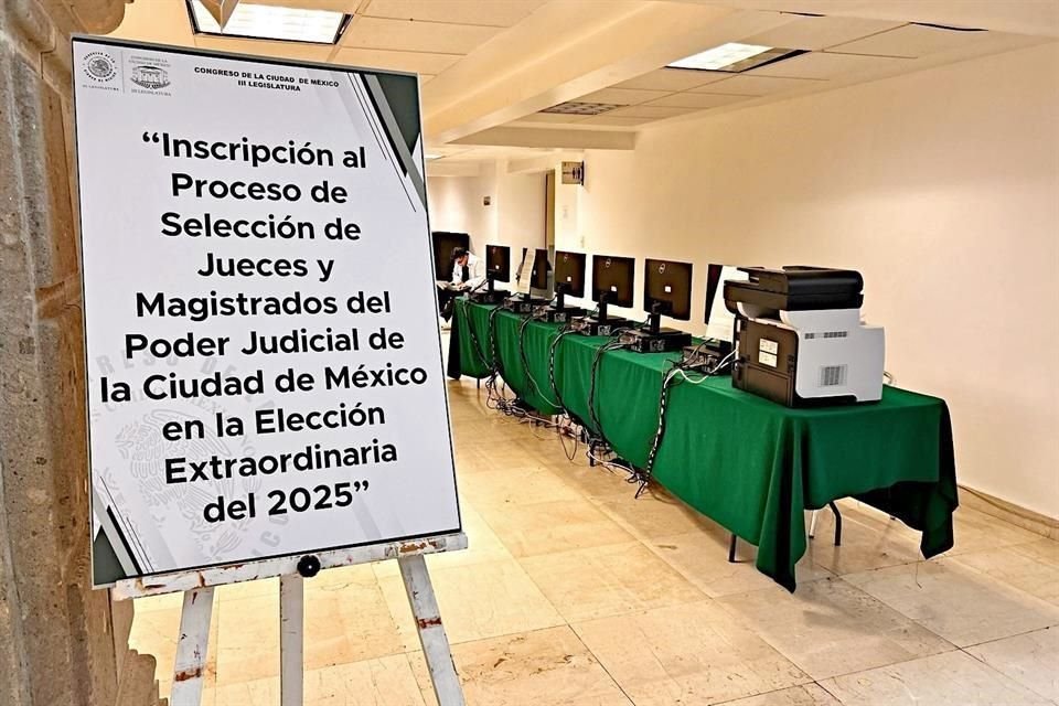 El 23 de enero el módulo de registro se encontraba vacío.