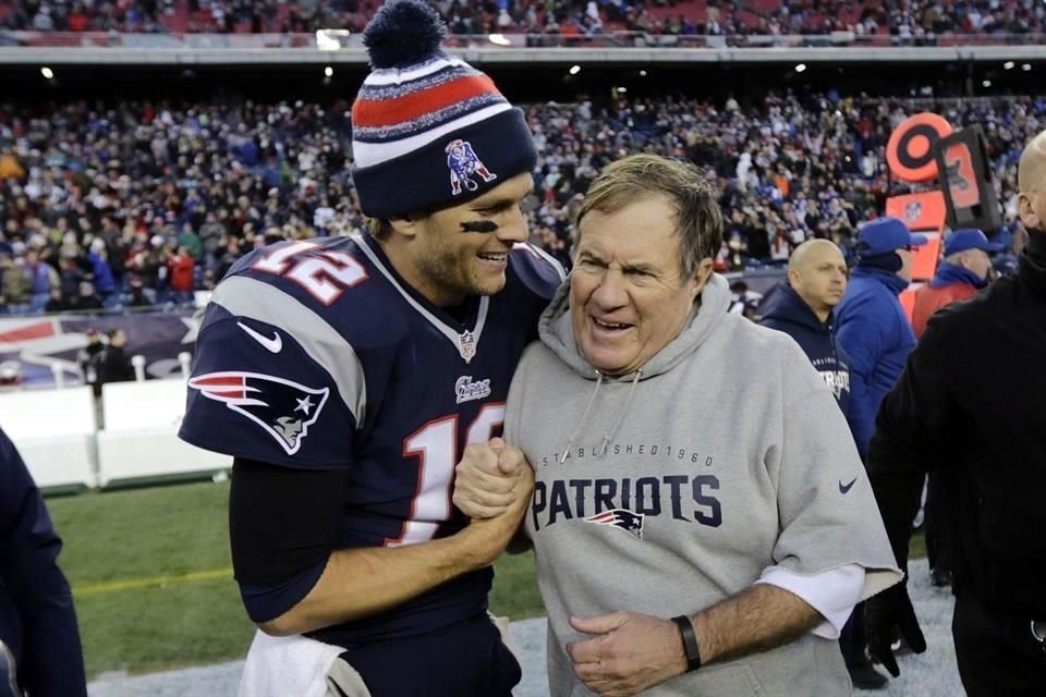 Brady y Belichick ganaron seis títulos con los Patriots.