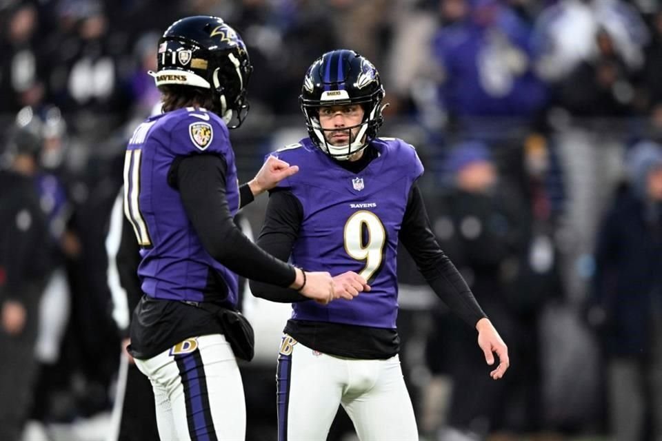 Justin Tucker (9) llegó a Ravens en 2012.