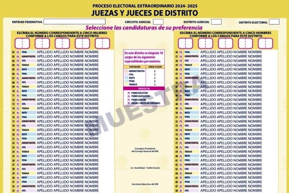 Consejeros del INE advirtieron que por diseño y complejidad de boletas para jueces de distrito y magistrados de circuito, habrá confusión y errores durante la votación.