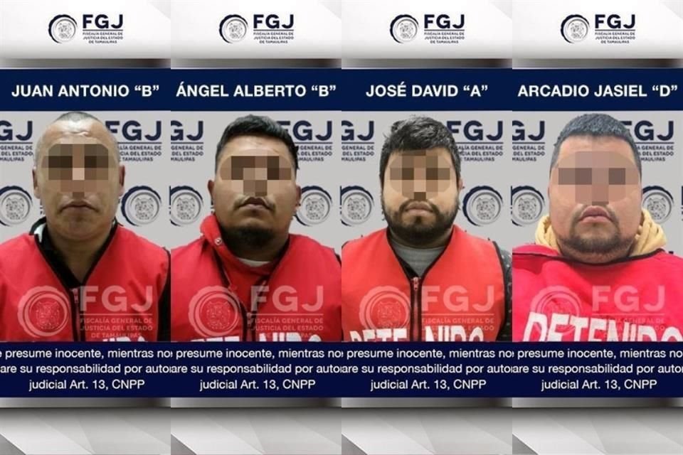 La Fiscalía de Tamaulipas informó sobre la captura de cuatro presuntos plagiarios tras el rescate de cuatro migrantes en Reynosa