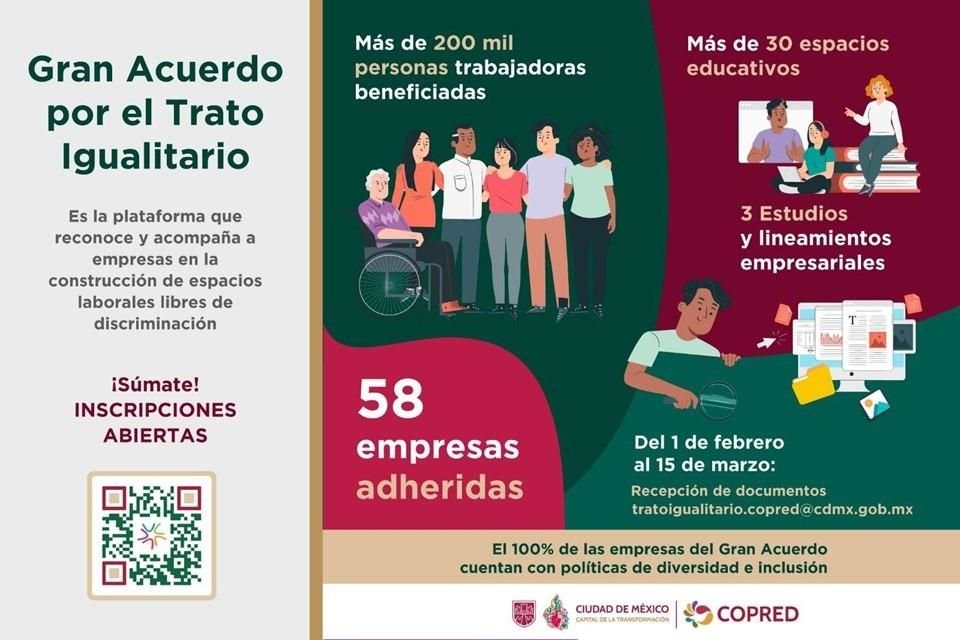 Este documento es una iniciativa del Gobierno local que busca la capacitación de personas tomadoras de decisiones dentro de las empresas y fomentar la adopción de políticas de inclusión laboral.