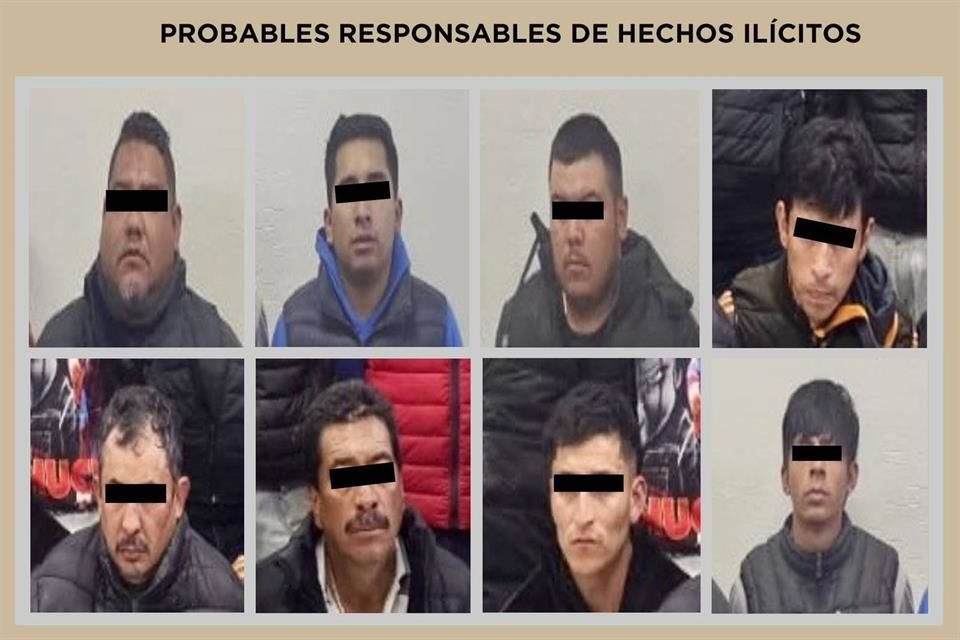 Como resultado hubo nueve personas detenidas en flagrancia.