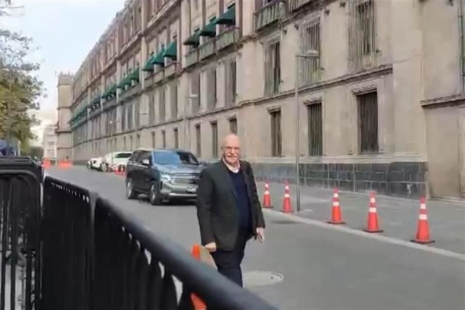 Julio Berdegué, titular de Agricultura, a su llegada a Palacio Nacional.