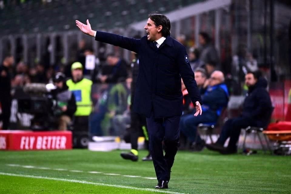 Simone Inzaghi intentó hacer reaccionar a su equipo y el tanto llegó en los últimos minutos.