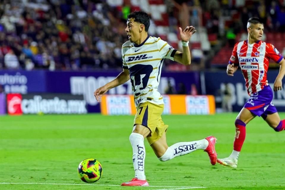 Jorge Ruvalcaba dio la estocada final al equipo potosino en el segundo lapso para que los Pumas vuelvan a ganar en el Clausura 2025.