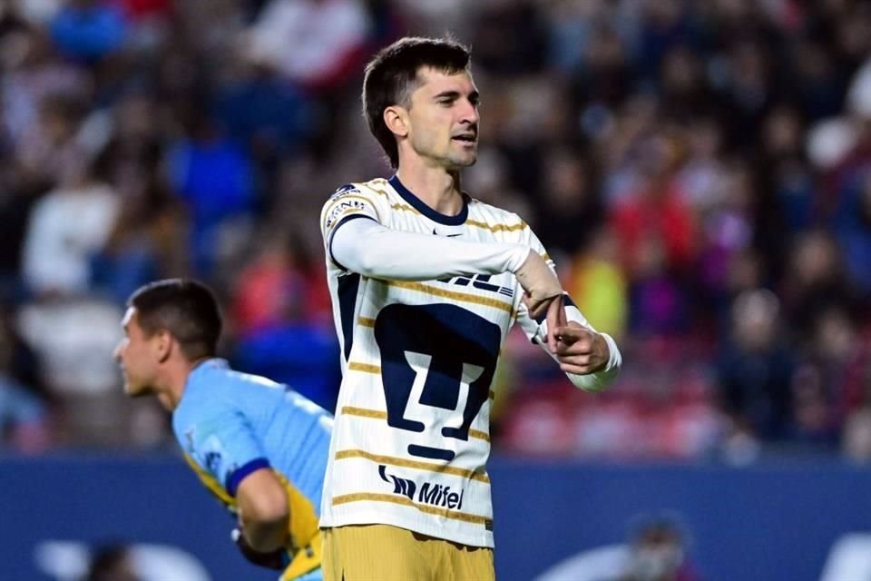 Ignacio Pussetto marcó su primer doblete en la Liga MX para comandar la victoria de Pumas en San Luis.