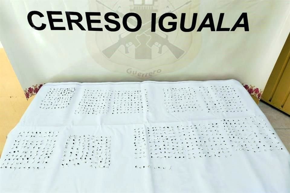 Paquete con más mil dosis de droga fue incautado al interior del reclusorio de la comunidad de Tuxpan, en Iguala, Guerrero.