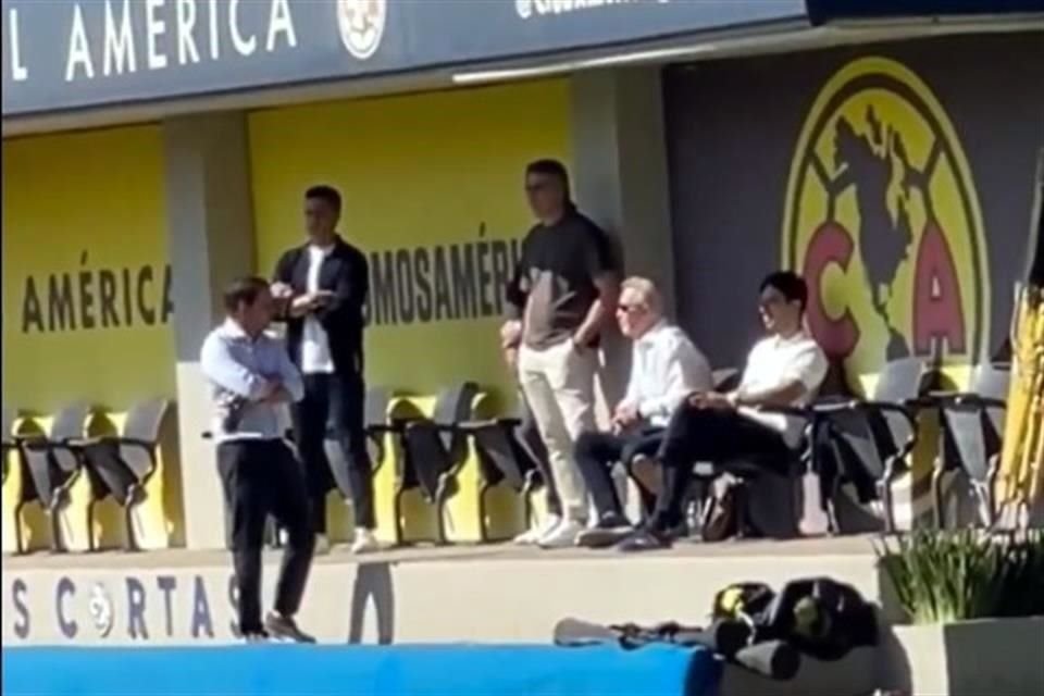 Aguirre y Davino estuvieron en Coapa.