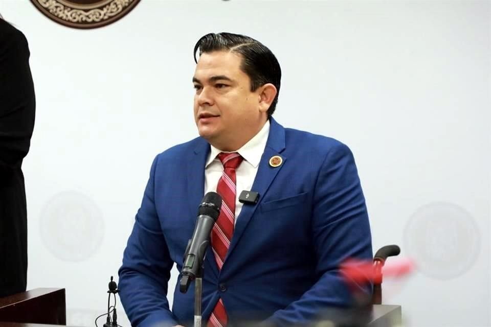 Marco Gallegos, presidente de la Comisión de Seguridad Pública de Congreso de Tamaulipas.