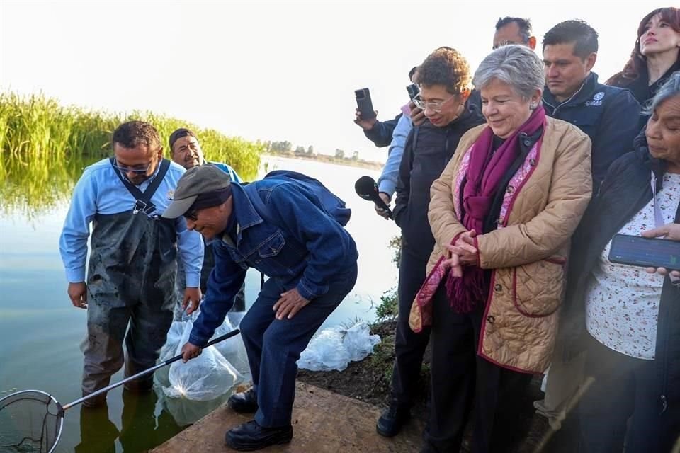 Bárcena encabezó en el Parque Ecológico Lago de Texcoco la ceremonia con motivo del Día Mundial de los Humedales.