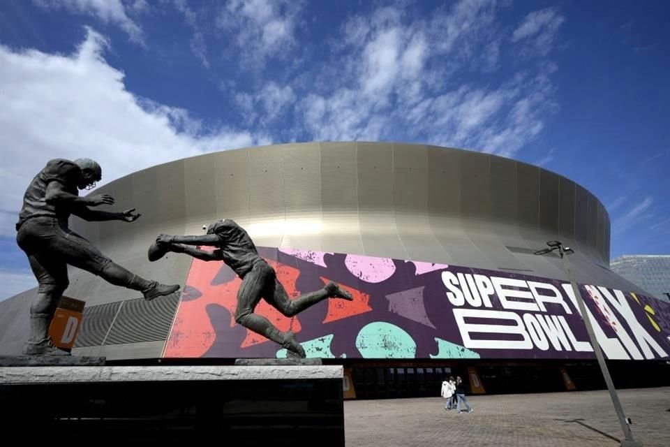 El Superdome es la sede del Super Bowl este año.