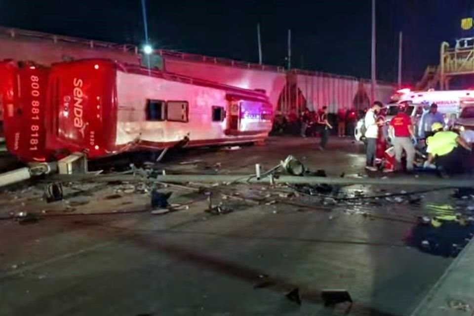 El accidente fue reportado alrededor de las 20:50 horas.