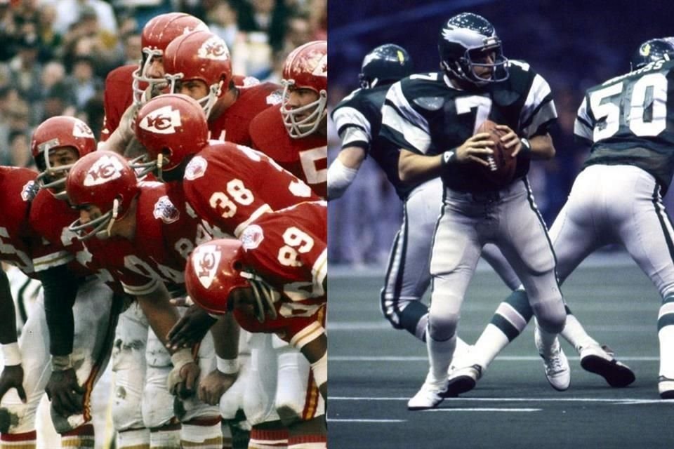 Mientras que Chiefs tuvo en Nueva Orleans la sede de su primer título, los Eagles debutaron en el Super Bowl con derrota en esa ciudad.