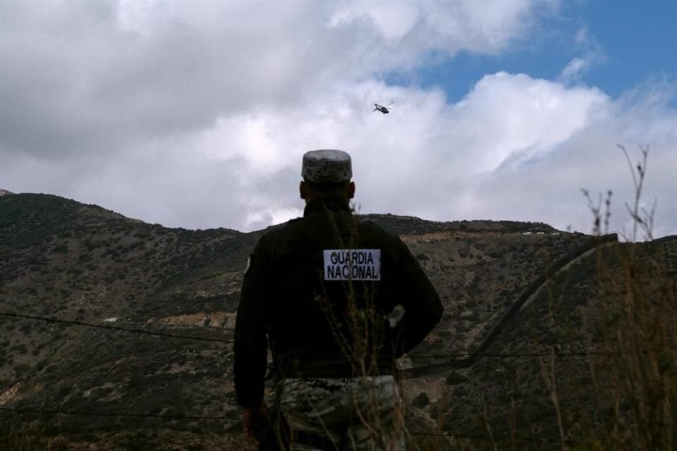 Un Guardia Nacional mexicano en la frontera entre México y Estados Unidos, el 6 de febrero del 2025.