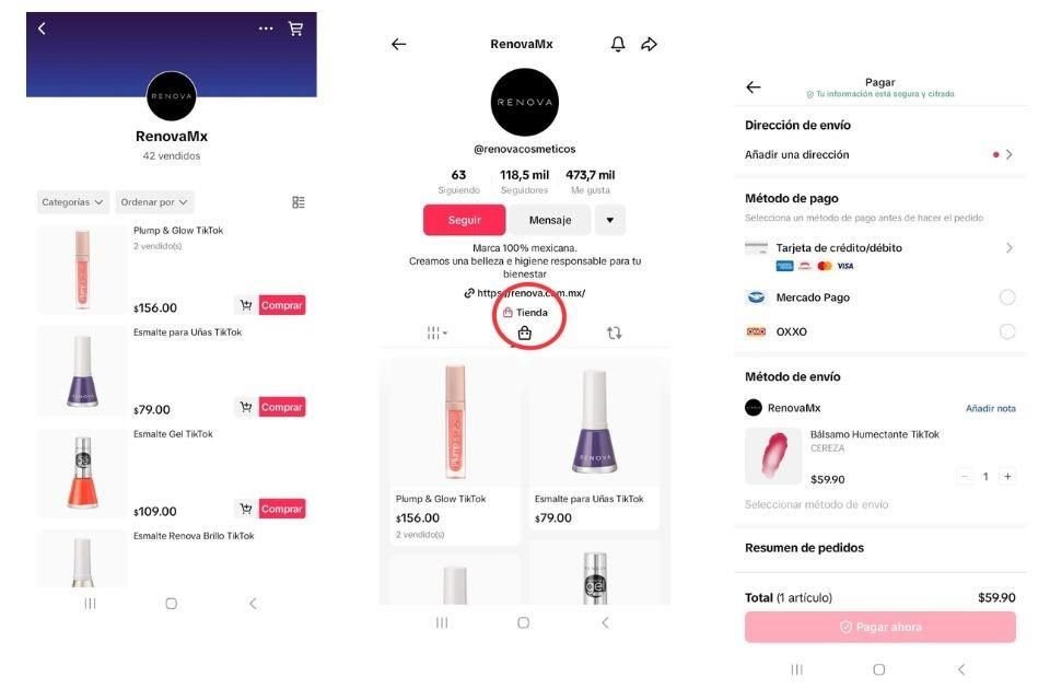 Las empresas tendrán que dar de alta la información de su negocio para que TikTok les habilite una vitrina virtual y sistema de pagos.