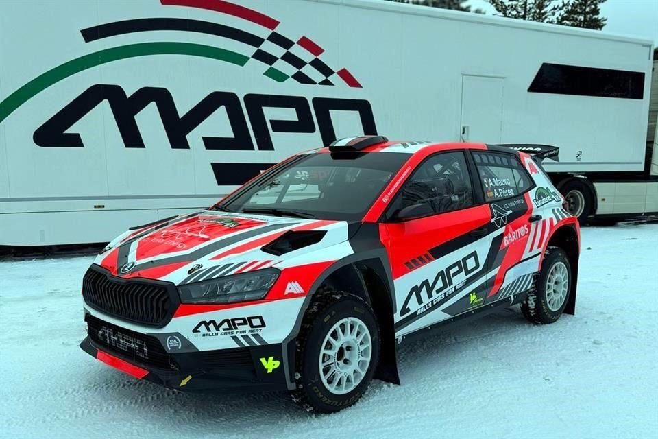 Este es el auto con el que el piloto mexicano comenzará lo que será su segunda temporada del Campeonato Mundial de Rallies.