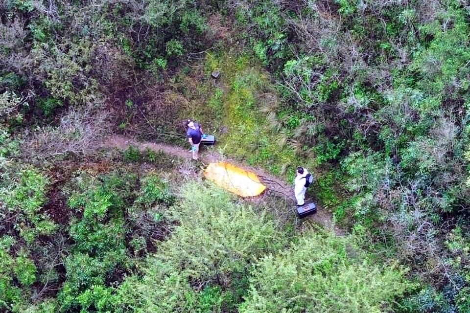 El cuerpo de Ana Carolina Saucedo fue localizado ayer en el Cerro de las Mitras.