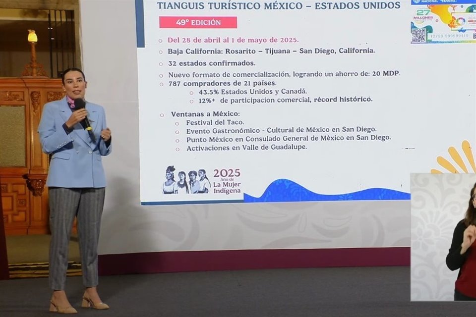 Josefina Rodríguez Zamora, Secretaria de Turismo.