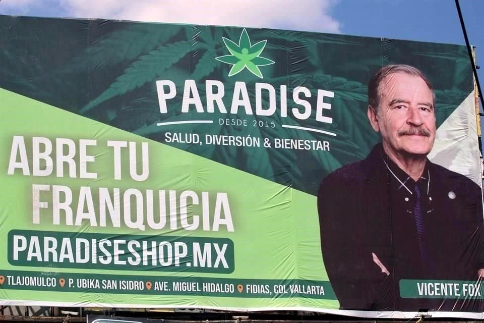 Cofepris alertó por comercialización ilegal de productos con CBD de varias empresas, entre ellas, Paradise, de la que es socio Vicente Fox.